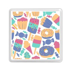 Icecream Pattern Pastel Sumer Memory Card Reader (square) by Vaneshart