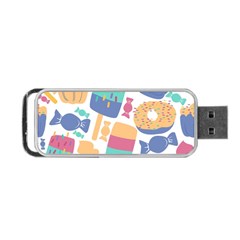 Icecream Pattern Pastel Sumer Portable Usb Flash (two Sides)