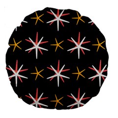 Sea Stars Pattern Sea Texture Large 18  Premium Round Cushions