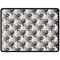 Seamless Tessellation Background Double Sided Fleece Blanket (large) 