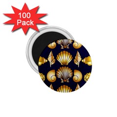 Snails See Shells Golden 1 75  Magnets (100 Pack) 