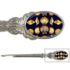 Snails See Shells Golden Letter Opener by Vaneshart