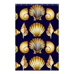 Snails See Shells Golden Shower Curtain 48  X 72  (small) 