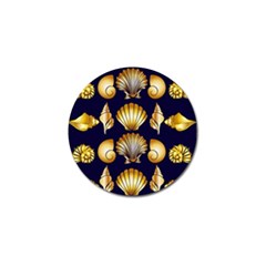 Snails See Shells Golden Golf Ball Marker (10 Pack) by Vaneshart