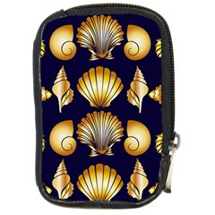 Snails See Shells Golden Compact Camera Leather Case