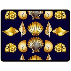 Snails See Shells Golden Fleece Blanket (large) 