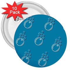 Bubble Group Pattern Abstract 3  Buttons (10 Pack) 