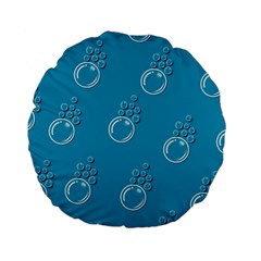 Bubble Group Pattern Abstract Standard 15  Premium Flano Round Cushions by Vaneshart