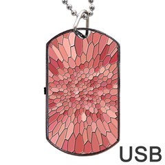 Texture Stained Glass Window Colors Dog Tag Usb Flash (two Sides)