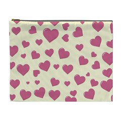 Flat Love Symbol Pattern Cosmetic Bag (xl)