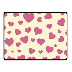 Flat Love Symbol Pattern Fleece Blanket (small)