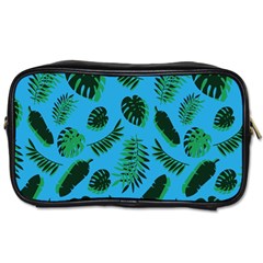 Tropical Leaves Nature Toiletries Bag (two Sides)