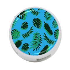 Tropical Leaves Nature 4-port Usb Hub (two Sides)