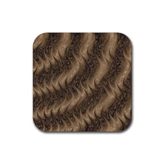 Texture Butterfly Skin Waves Rubber Coaster (square) 