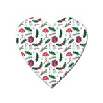 Christmas Background Heart Magnet Front