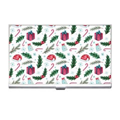 Christmas Background Business Card Holder by Vaneshart