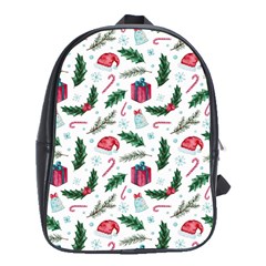 Christmas Background School Bag (xl)