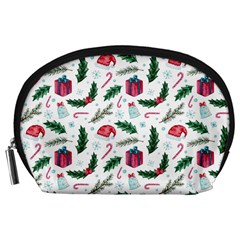 Christmas Background Accessory Pouch (large) by Vaneshart