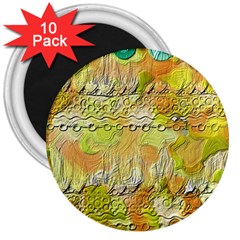 Texture Abstract Background Colors 3  Magnets (10 Pack)  by Vaneshart