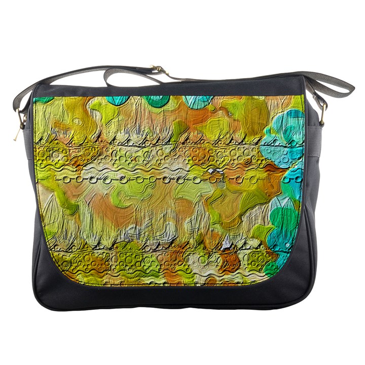 Texture Abstract Background Colors Messenger Bag