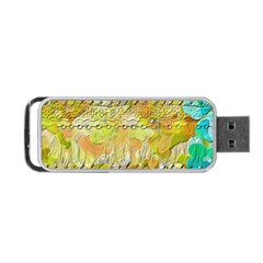 Texture Abstract Background Colors Portable Usb Flash (one Side)