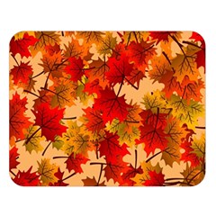 Wallpaper Background Autumn Fall Double Sided Flano Blanket (large)  by Vaneshart