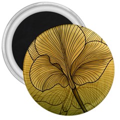 Leaves Design Pattern Nature 3  Magnets by Vaneshart