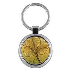 Leaves Design Pattern Nature Key Chain (round)