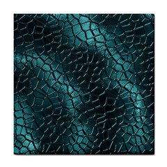 Texture Glass Network Glass Blue Tile Coaster