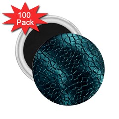 Texture Glass Network Glass Blue 2.25  Magnets (100 pack) 