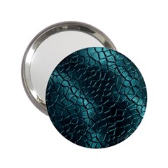 Texture Glass Network Glass Blue 2 25  Handbag Mirrors