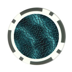 Texture Glass Network Glass Blue Poker Chip Card Guard