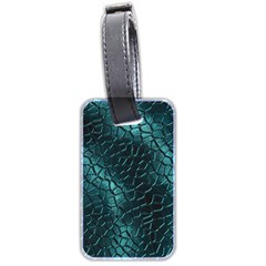 Texture Glass Network Glass Blue Luggage Tag (two sides)