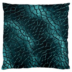 Texture Glass Network Glass Blue Large Cushion Case (One Side)