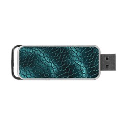 Texture Glass Network Glass Blue Portable USB Flash (One Side)