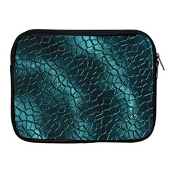 Texture Glass Network Glass Blue Apple iPad 2/3/4 Zipper Cases