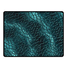 Texture Glass Network Glass Blue Double Sided Fleece Blanket (Small) 