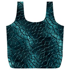 Texture Glass Network Glass Blue Full Print Recycle Bag (xl) by Vaneshart