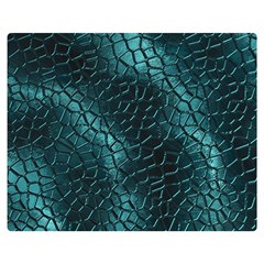 Texture Glass Network Glass Blue Double Sided Flano Blanket (Medium) 