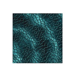 Texture Glass Network Glass Blue Satin Bandana Scarf