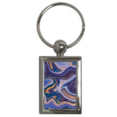 Liquid Marble Background Key Chain (rectangle)