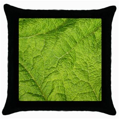 Structure Nature Texture Pattern Throw Pillow Case (black) by Vaneshart
