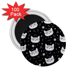 Gothic cat 2.25  Magnets (100 pack) 