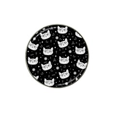 Gothic cat Hat Clip Ball Marker