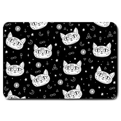 Gothic cat Large Doormat 