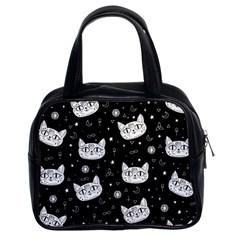 Gothic Cat Classic Handbag (two Sides) by Valentinaart