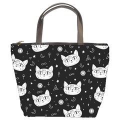 Gothic cat Bucket Bag