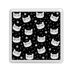 Gothic Cat Memory Card Reader (square) by Valentinaart