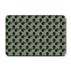 Black Rose Grey Small Doormat 