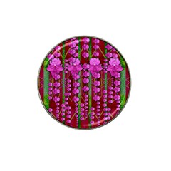 Jungle Flowers In The Orchid Jungle Ornate Hat Clip Ball Marker (4 Pack) by pepitasart